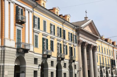 Cuneo tarihi merkezi, İtalya 