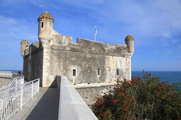 Slott Menton Mot Havet Frankrike — Stockfoto