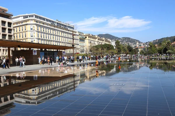 Nice Frankrijk April 2015 Promenade Paillon Van Nice April 2015 — Stockfoto