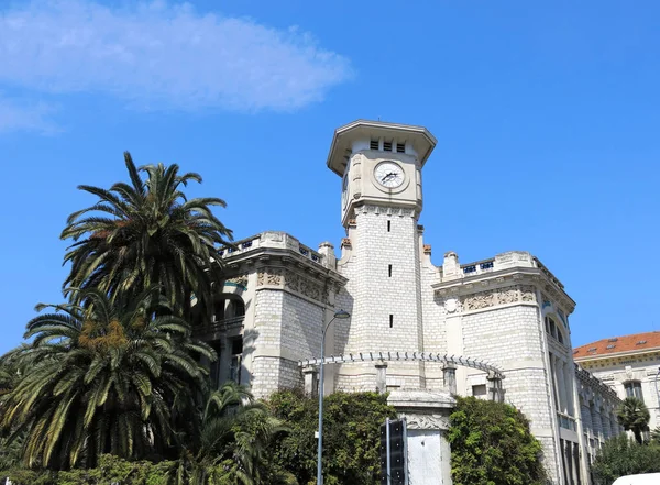 Torre Blanca Medieval Niza Francia — Foto de Stock