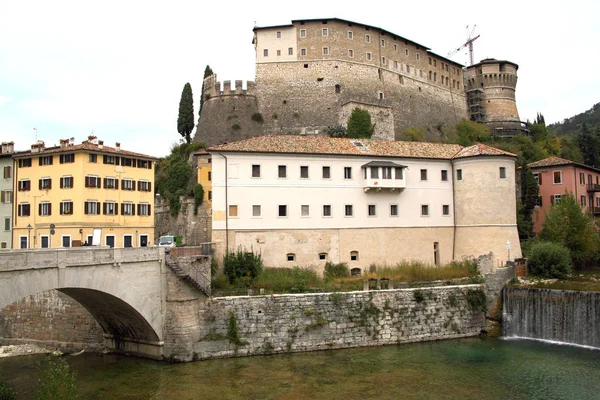 Rovereto Itálie Oct 2016 Středověké Město Pevnost Října 2016 Italském — Stock fotografie
