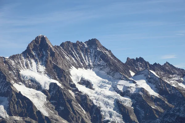 Natursköna Landskapet Bergmassivet Jungfrau Landmärke Schweiz — Stockfoto