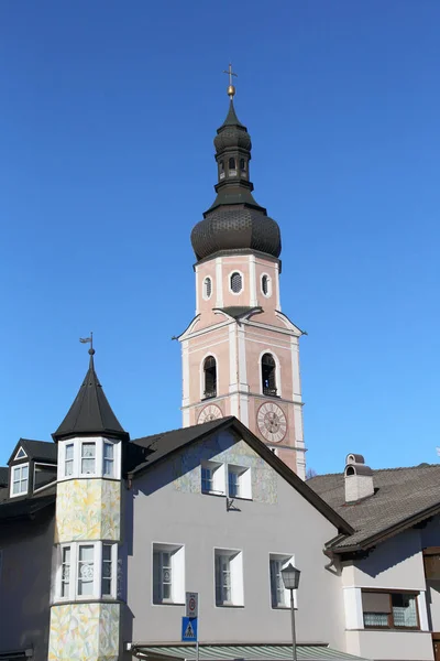 Città Alpina Castelrotto Nelle Dolomiti — Foto Stock