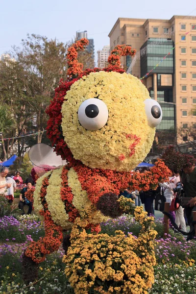 Hong Kong China Marzo 2018 Decoración Floral Exposición Anual Flores — Foto de Stock