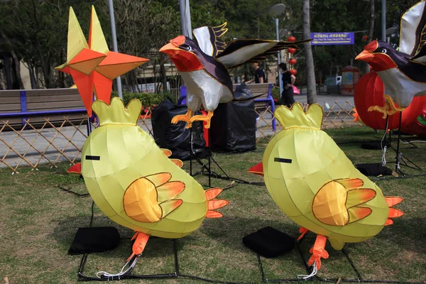 Hong Kong Marzo 2018 Decoración Linternas Chinas Para Celebración Festiva — Foto de Stock