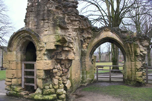 Castillo Knaresborough Fortaleza Ruinas Yorkshire Del Norte Inglaterra —  Fotos de Stock
