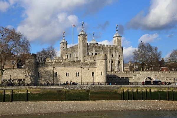 London Storbritannien Mars 2018 Tower London Sedd Från Themsen Den — Stockfoto