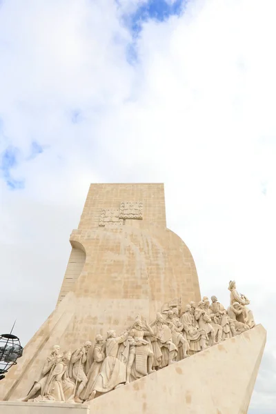 Μνημείο Για Τις Ανακαλύψεις Στο Lisbon Πορτογαλία — Φωτογραφία Αρχείου