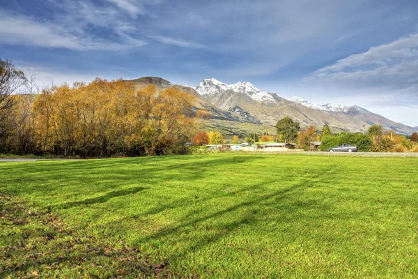 Belo Mirante Outono Glenorchy Ilha Sul Nova Zelândia — Fotografia de Stock