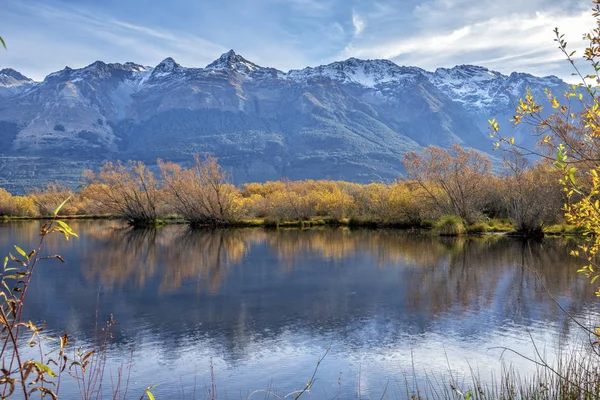 Belo Mirante Outono Glenorchy Ilha Sul Nova Zelândia — Fotografia de Stock