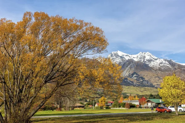 Prachtige Herfst Uitkijk Van Glenorchy Zuidereiland Van Nieuw Zeeland — Stockfoto