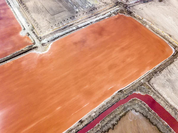 Den Lyserøde Salt Indgivet Walvis Bay Namibia - Stock-foto