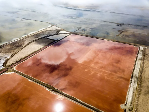 纳米比亚鲸湾港湾的粉红盐 — 图库照片