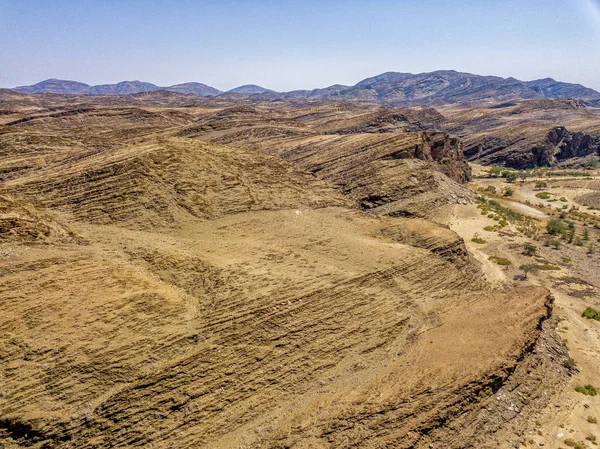 Les Rochers Près Rivière Kuiseb Dans Montagne Namibie — Photo