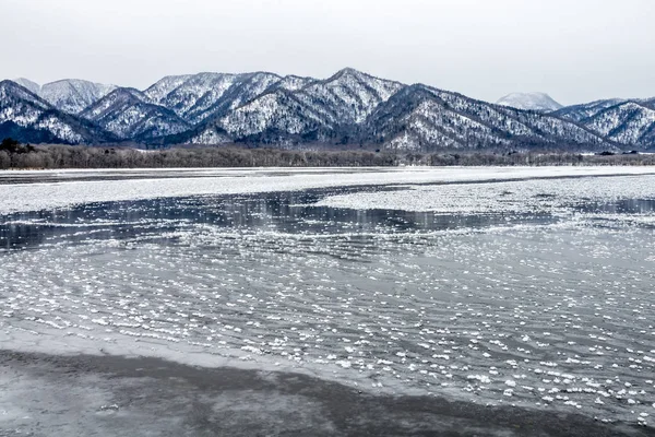 Paisaje Del Lago Kussharo Shiretoko Hokkaido Japón — Foto de Stock