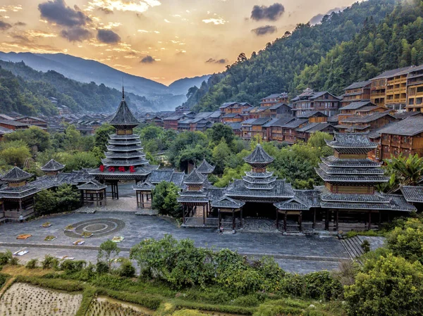 Zhaoxing Dong Village — Stockfoto