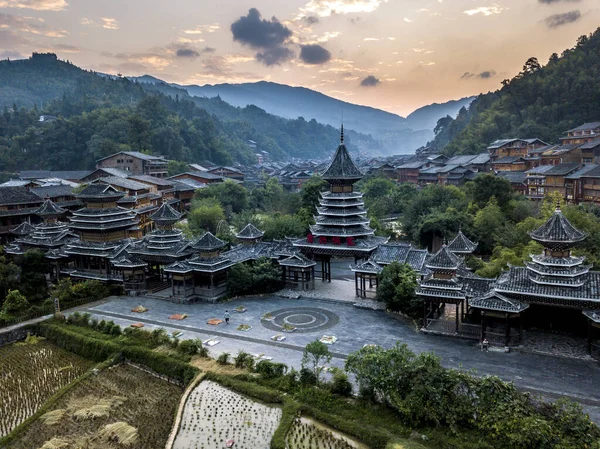 Zhaoxing Dong Village — Stockfoto