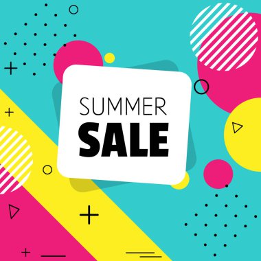 Yaz parlak arka plan üzerinde satışı büyük başlığı