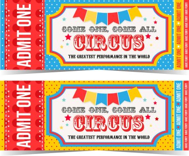 Sirk afiş lambalar ile