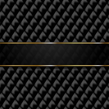 Siyah şerit üzerinde siyah ve gri Kareli desen.