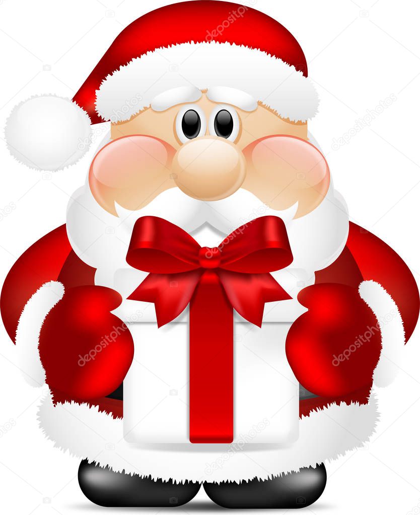 Santa Claus, banner for winter holidays
