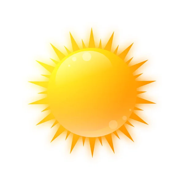 Icono de sol colorido — Archivo Imágenes Vectoriales