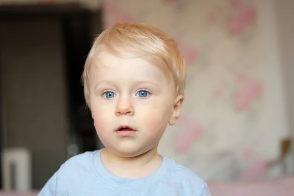 Beautiful Little Baby Spends Time Home — Stock Photo, Image