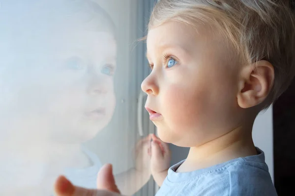 Beautiful Little Baby Spends Time Home — Stock Photo, Image