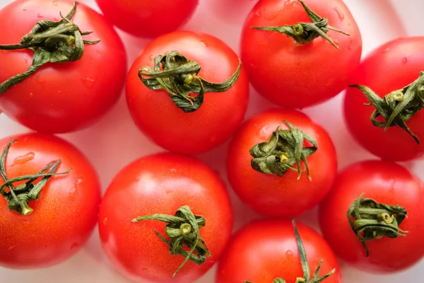 Background of red tomato. Pattern