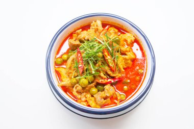 Panang domuz eti, domuz eti ve Hindistan cevizi sütü köri Yapıştır. Tayland Gıda