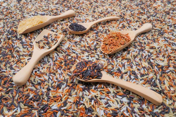 Arroz Orgânico Boa Nutrição Benéfica Para Saúde — Fotografia de Stock