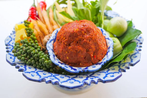 Red Curry Paste Vegetables — Stock Photo, Image