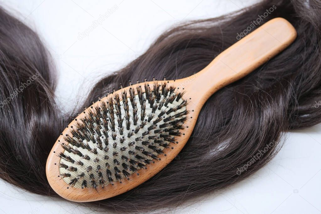 Boar Hair Bristle Brush. comb