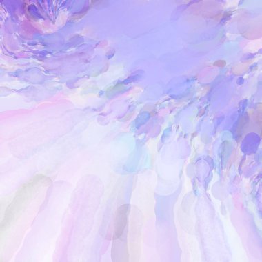 Yumuşak suluboya duvar kağıdı. Hafifçe fırçalanmış renkleri olan sanatsal bir resim. Pastel renkler arkaplana dokunmuş. Soyut duvar sanatı..