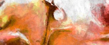 Soyut arkaplanda pürüzlü fırça darbeleri. Fırça boyası. Renkli boya darbeleri. Eşsiz duvar sanatı. Tuvaldeki modern sanat. Renkli çağdaş sanat eserleri. 