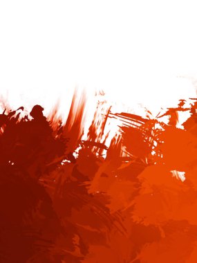 Taranmış Boyalı Soyut Arkaplan. Vahşi kaotik fırça darbeleri. Boya darbeleri. 2D İllüstrasyon. Fırça darbeli resim. 