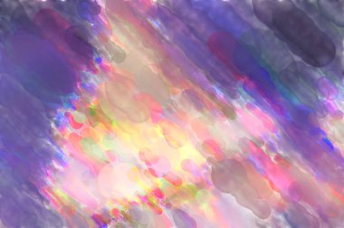 Çağdaş sanat. El yapımı resim. Modern sanat eserleri. Yüzeyde suluboya fırça darbeleriyle resim yapmak. 2D çizim. Sanatsal arkaplan resmi. Tablo üzerinde soyut resim. Renkli doku.