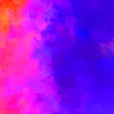 Duvar sanatı Eşsiz ve yaratıcı illüstrasyon. Fırça darbesi ile boyanmış. Renkli fırça darbelerinin soyut arkaplanı. Fırçalanmış canlı duvar kâğıdı. Boyalı sanatsal yaratım.