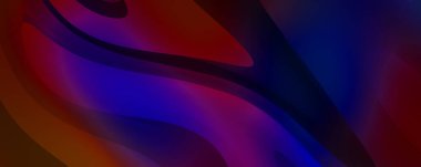 Soyut arkaplan. Renkli dalgalı tasarım duvar kağıdı. yaratıcı grafik 2D çizim. Dinamik şekilli modaya uygun sıvı örtüsü.