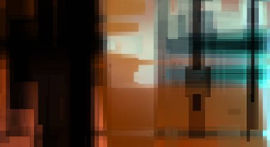 Fütürist soyut geometrik duvar kağıdı. Geometrik renkli şekiller. Dikdörtgen şekilli arka plan. Bir teknolojinin dijital illüstrasyonuName.