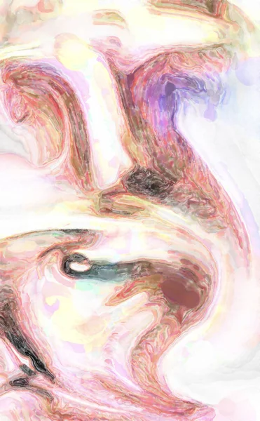 Акварельная Абстрактная Живопись Пастельными Цветами Плаката Настенного Искусства Баннера Открытки — стоковое фото