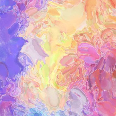 Soyut doku. Yüzeyde etkileyici el yapımı suluboya. Suluboya fırça darbeleri. Modern sanat. Çok renkli arkaplan. Çağdaş duvar sanatı. Renkli bir fon. 2d illüstrasyon.