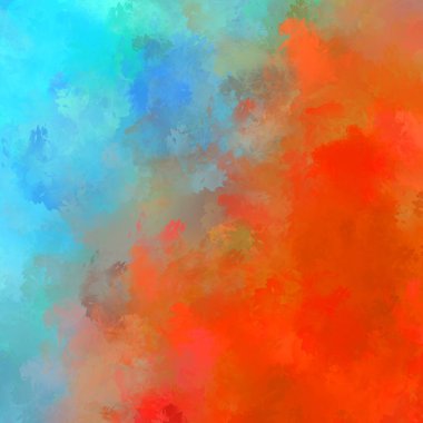 Duvar sanatı Eşsiz ve yaratıcı illüstrasyon. Fırça darbesi ile boyanmış. Renkli fırça darbelerinin soyut arkaplanı. Fırçalanmış canlı duvar kâğıdı. Boyalı sanatsal yaratım.