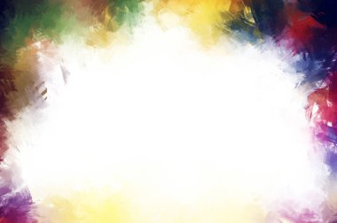 Modern sanat. Taranmış Boyalı Soyut Arkaplan. Fırça darbesi ile boyanmış. Boya darbeleri. 2B Görüntü