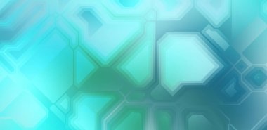 Renkli ve canlı geometrik şekiller katmanları var. Bir teknoloji planının dijital illüstrasyonu. Gelecekçi tasarım şablonu.