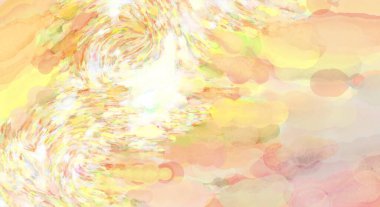 Pastel renklerde suluboya resim. Poster, duvar sanatı, afiş, kart, kitap kapağı ya da ambalaj için rahatlatıcı kompozisyonun yumuşak renkli çizimi. Modern fırça darbeleri resim.