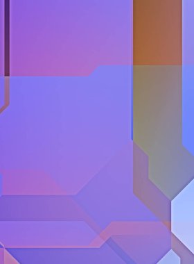 Dairesel şekillerin katmanları renkli ve canlı bir tasarım yaratıyor. Dairelerin sayısal çizimi. Gelecekçi tasarım şablonu.