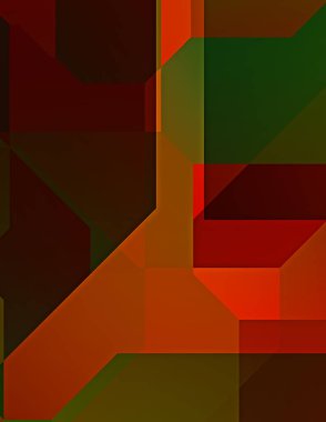 Dairesel şekillerin katmanları renkli ve canlı bir tasarım yaratıyor. Dairelerin sayısal çizimi. Gelecekçi tasarım şablonu.