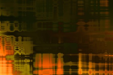 Soyut arkaplan. Yaşlanmış grunge dokusunda geometrik elementler. Farklı renk desenli grafiksel illüstrasyon.