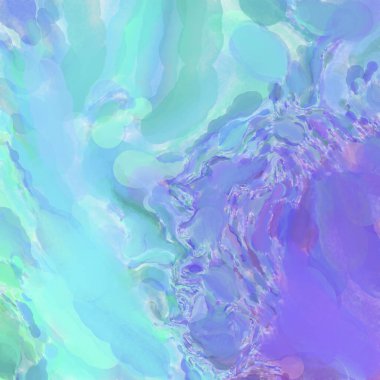 El yapımı sürreal soyut desenli suluboya. Modern sanatsal resim. 2D çizim. Arkaplan boyası karışımı. Yaratıcı duvar sanatı. Çağdaş sanat.